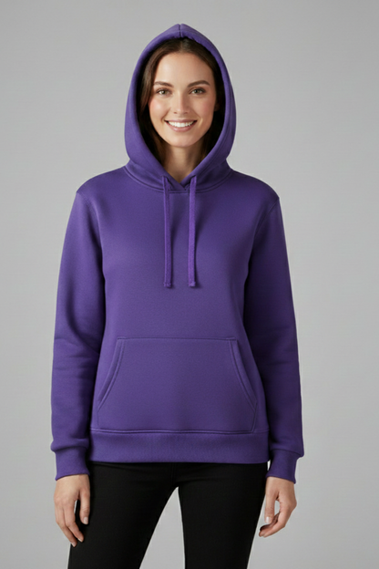 Eliza | Hoodie Purple Fleece Oversized Fit for Women
