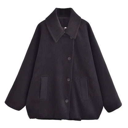 Harriet | Overcoat Camel Wool Blend Oversized for Women