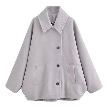 Harriet | Overcoat Camel Wool Blend Oversized for Women