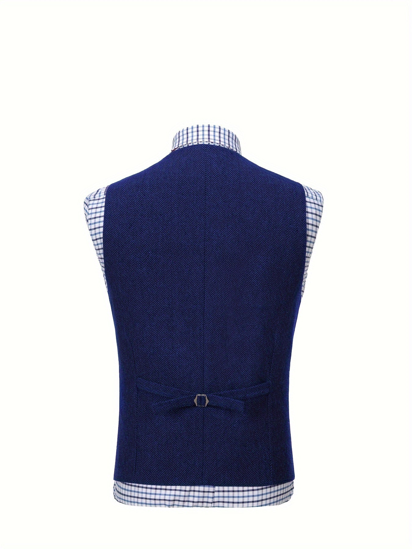Etta | Waistcoat Brown Herringbone Tweed Notched Lapel for Women