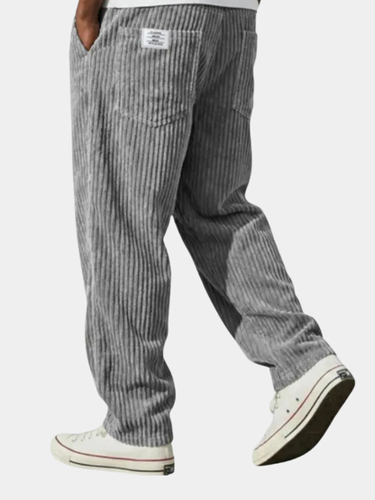Sinclair | Trousers Grey Corduroy Relaxed Fit for Men