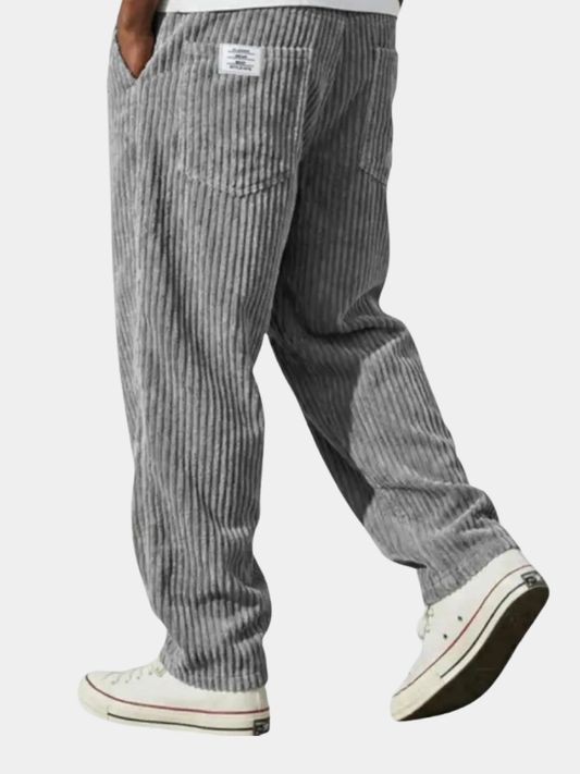 Sinclair | Trousers Grey Corduroy Relaxed Fit for Men