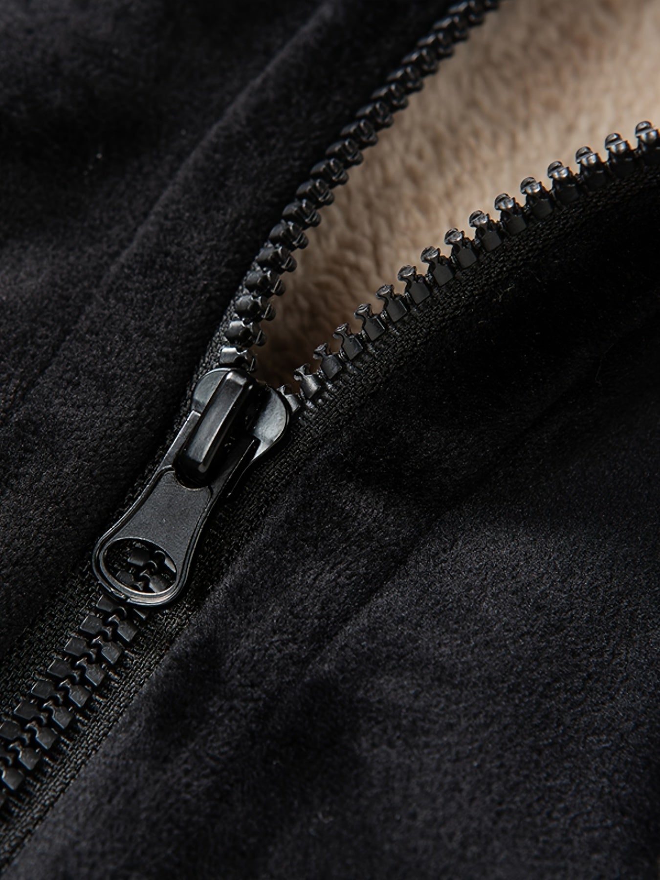 Hester | Gilet Black Fleece-Lined Zip-Up for Women