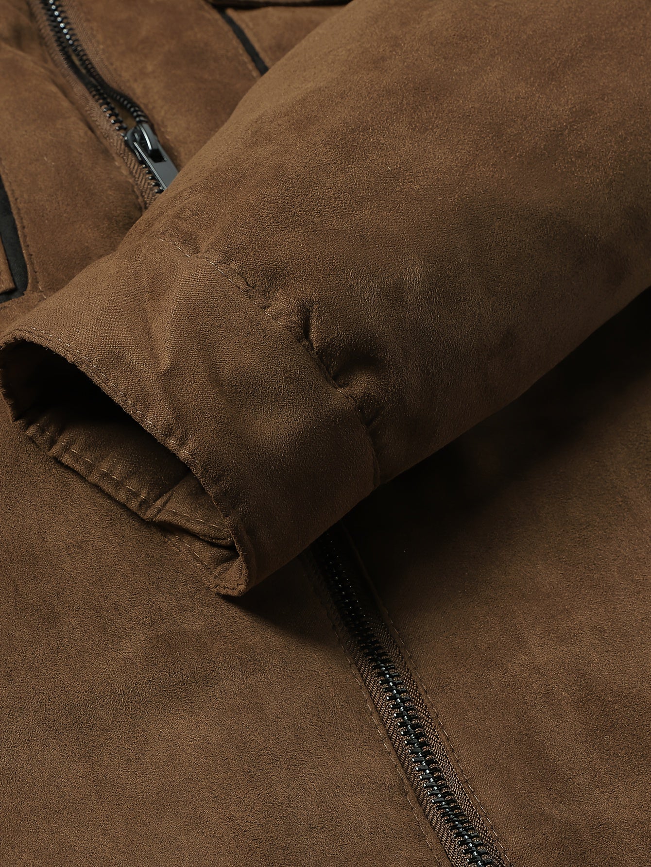 Jessamine | Trucker Jacket Brown Faux Suede Sherpa-Lined for Women