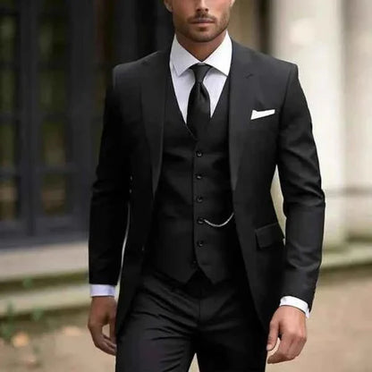 Hugh | Suit Cream Tailored Fit Three-Piece for Men
