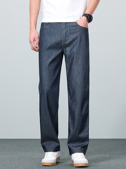 Sandy | Straight-Leg Jeans Blue Denim Relaxed Fit for Men