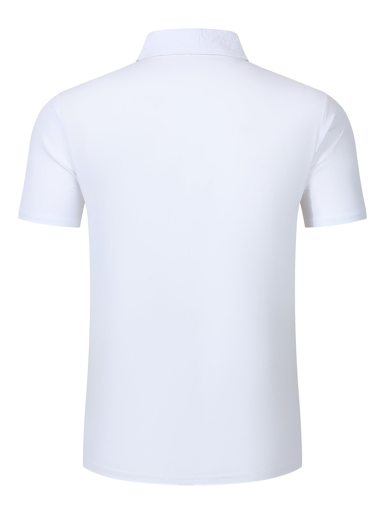 Fergus | Polo Shirt White Cotton-Linen Short Sleeve for Men