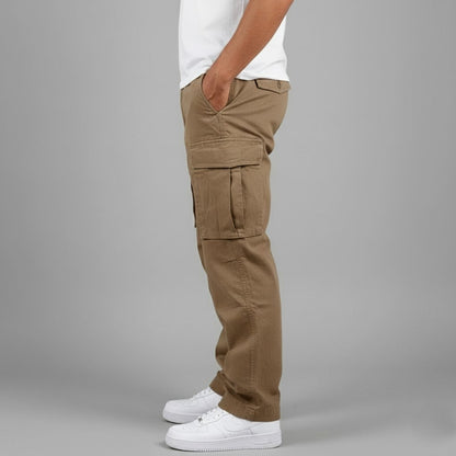 Graham | Cargo Trousers Dark Grey Cotton Multi-Pocket for Men