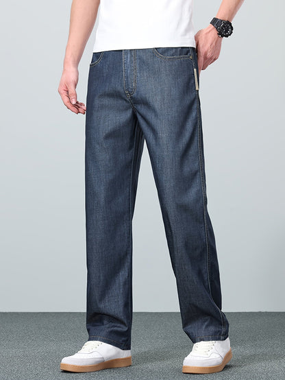 Sandy | Straight-Leg Jeans Blue Denim Relaxed Fit for Men