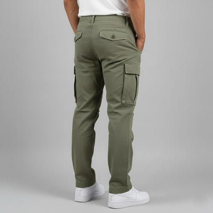 Graham | Cargo Trousers Dark Grey Cotton Multi-Pocket for Men