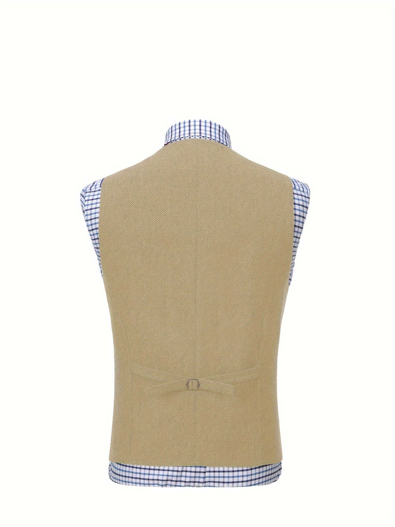 Etta | Waistcoat Brown Herringbone Tweed Notched Lapel for Women