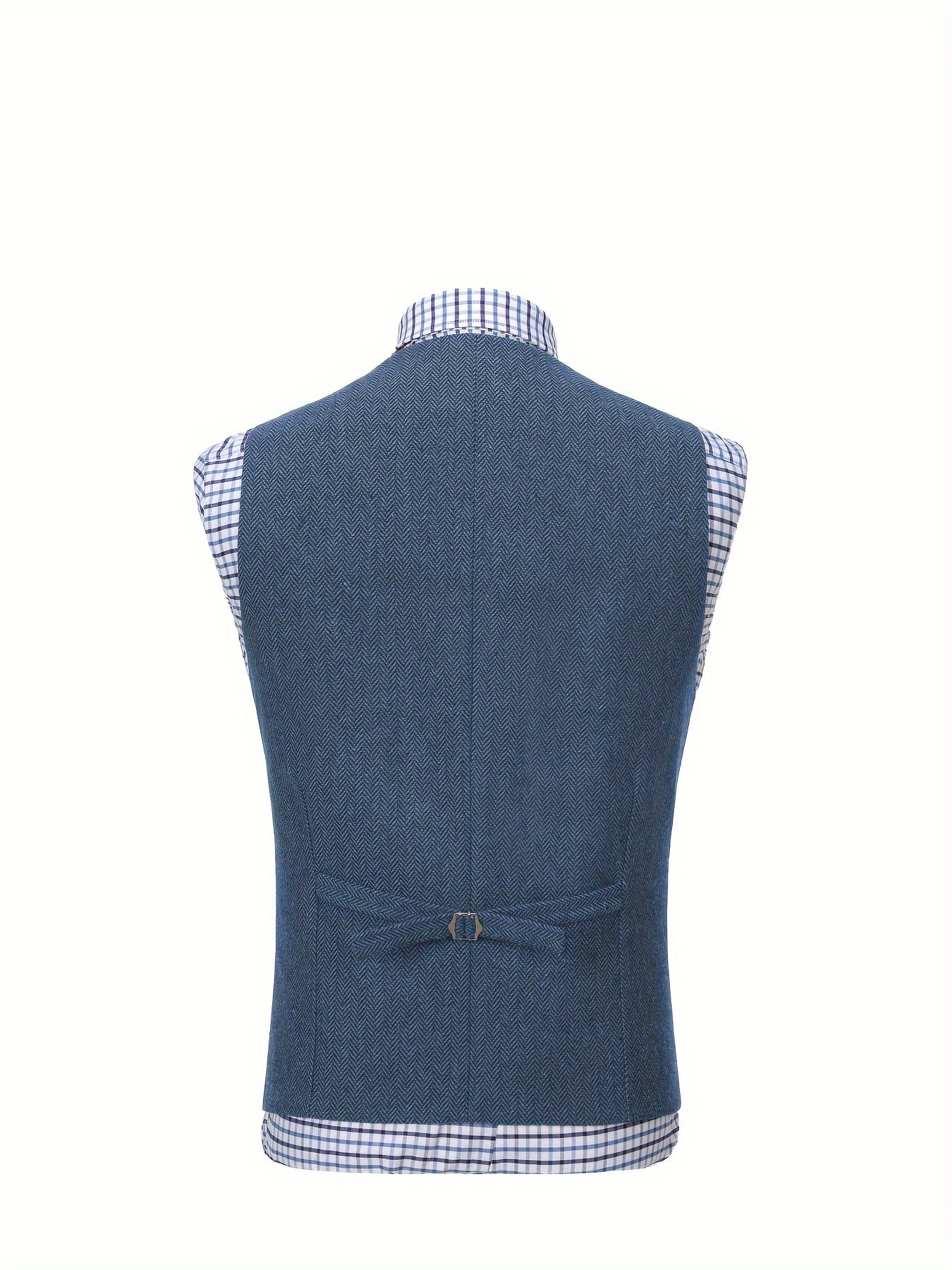Etta | Waistcoat Brown Herringbone Tweed Notched Lapel for Women