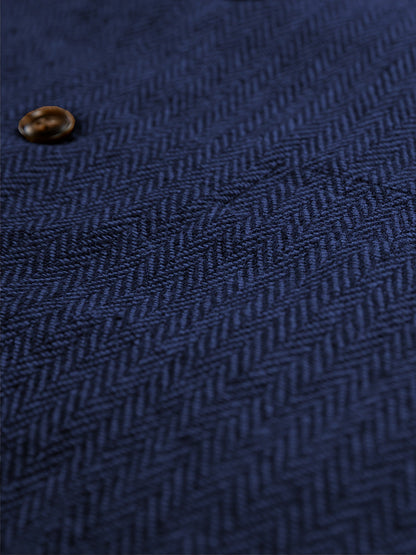 Etta | Waistcoat Brown Herringbone Tweed Notched Lapel for Women