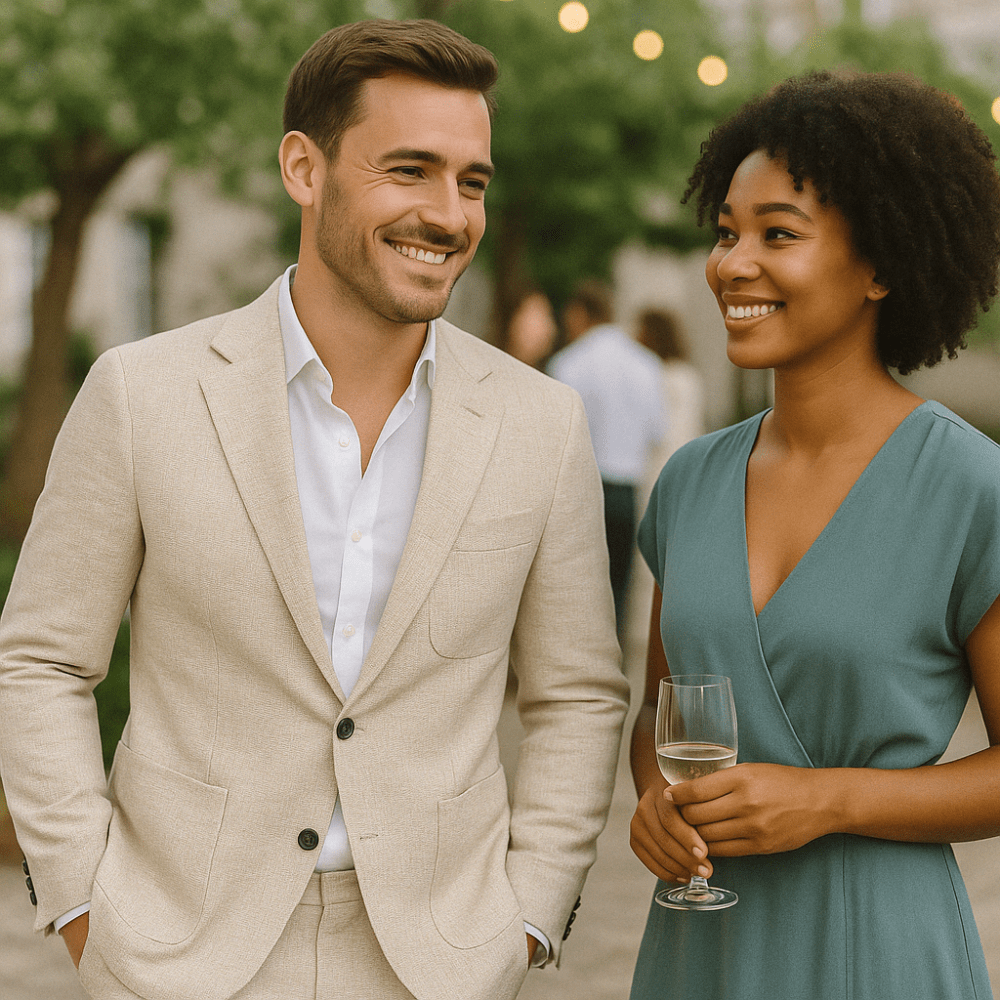 Crispin | Suit Sage Green Linen Slim Fit for Men