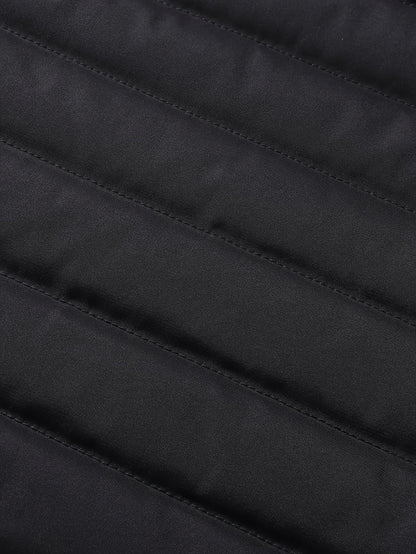 Sybil | Hooded Coat Black Fleece-Lined Insulated for Women