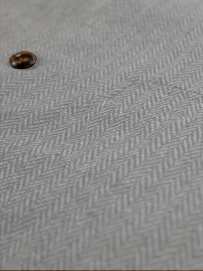Etta | Waistcoat Brown Herringbone Tweed Notched Lapel for Women