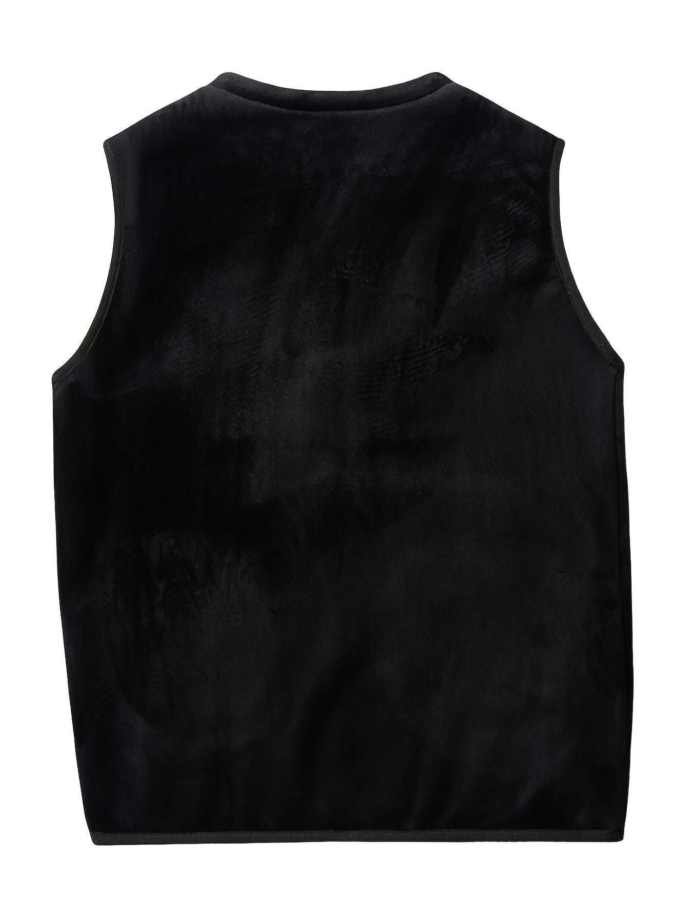 Hester | Gilet Black Fleece-Lined Zip-Up for Women