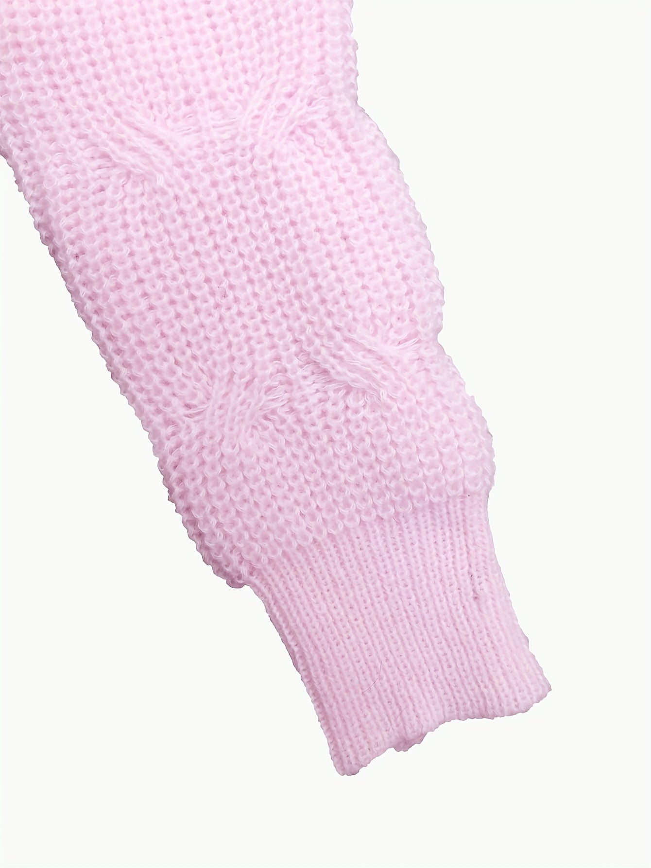 Nerissa | Cardigan Pink Knit Bow-Detail V-Neck for Women
