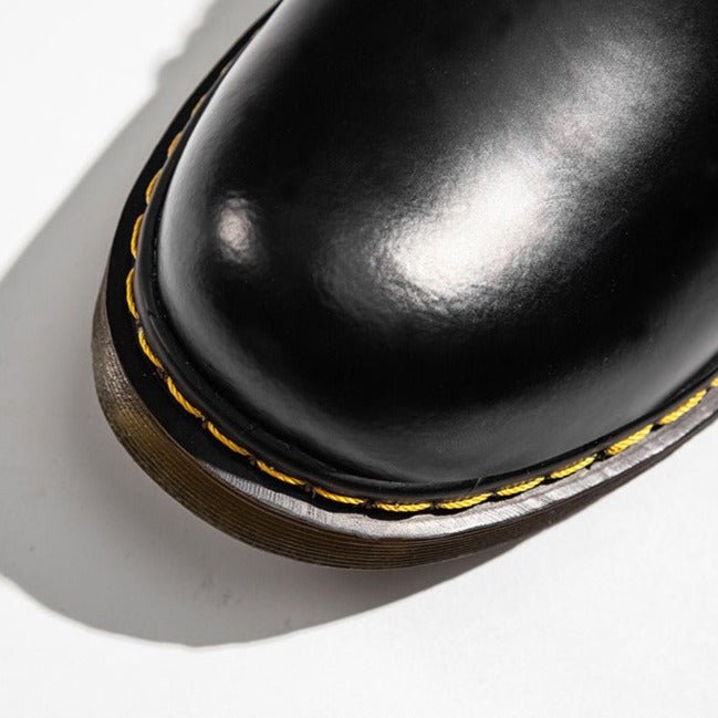 Giles | Oxford Shoes Black Leather Lace-Up for Men