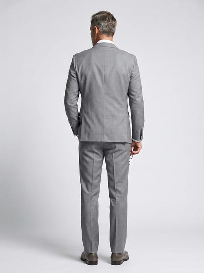 Piers | Suit Grey Wool-Blend Slim Fit Single-Breasted for Men