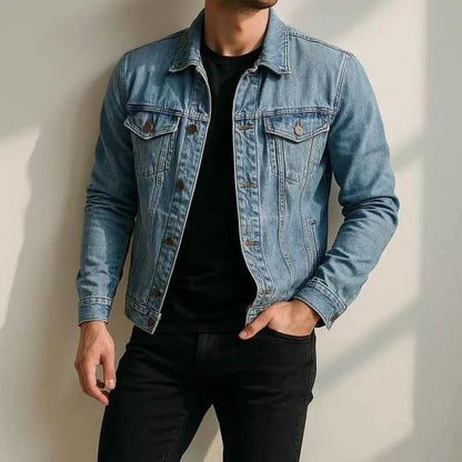 Digby | Denim Jacket Light Blue Cotton Regular Fit for Men