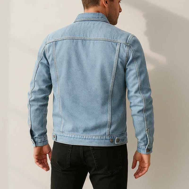 Digby | Denim Jacket Light Blue Cotton Regular Fit for Men