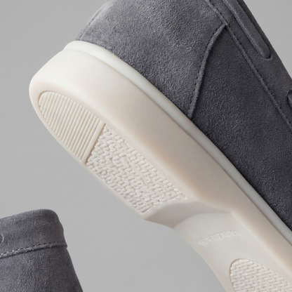 Duncan | Classic Loafers Taupe Suede Slip-On for Men