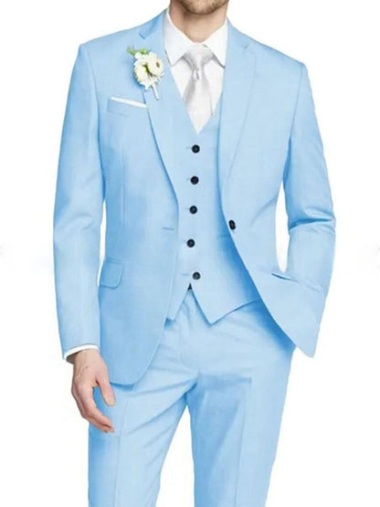 Elliot | Suit Pink Three-Piece Slim Fit Notch Lapel for Men