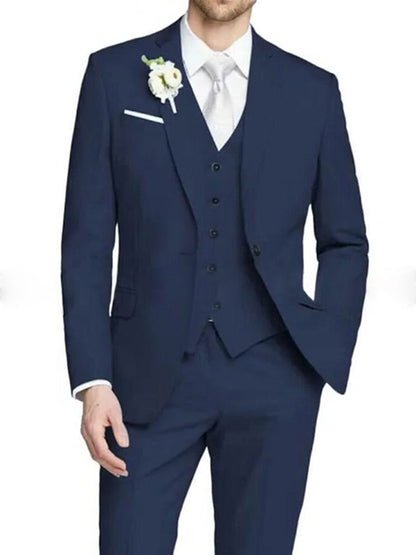 Elliot | Suit Pink Three-Piece Slim Fit Notch Lapel for Men