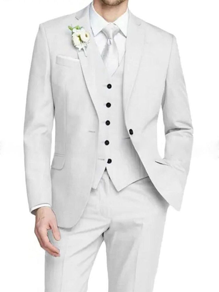 Elliot | Suit Pink Three-Piece Slim Fit Notch Lapel for Men