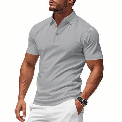 Theodore | Polo Shirt White Polyester Classic Fit for Men