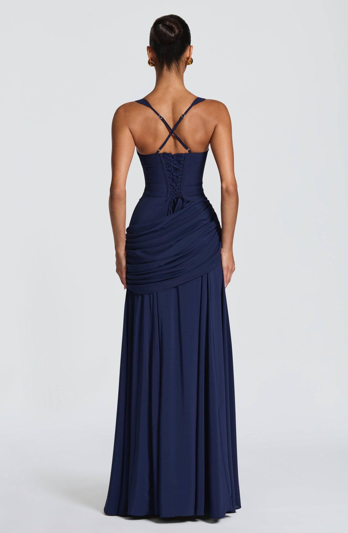 Elspeth | Maxi Dress Butter Yellow Ruched A-Line Sleeveless for Women