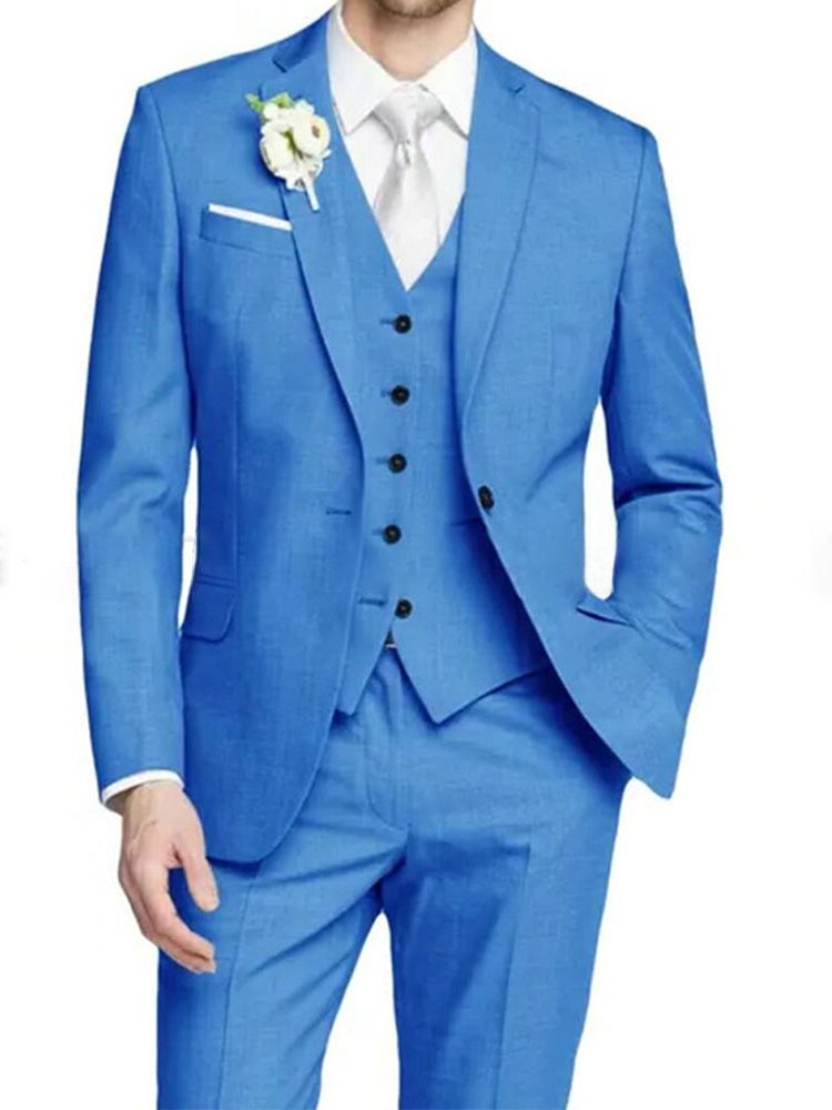 Leopold | Suit Lavender Tailored Fit Three-Piece for Men