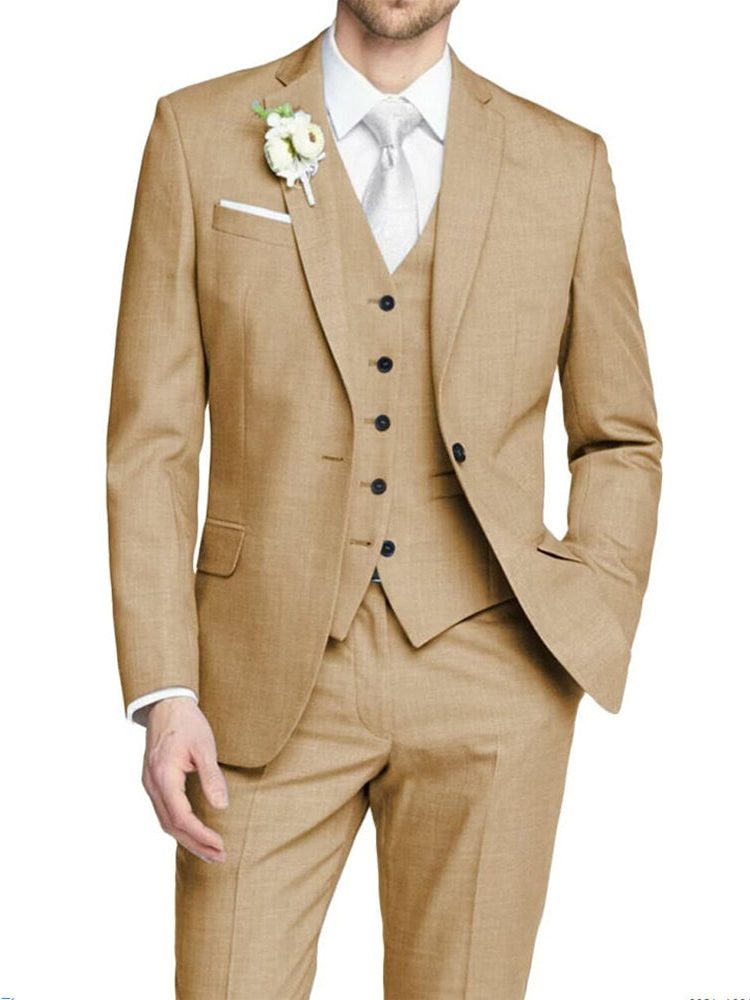 Leopold | Suit Lavender Tailored Fit Three-Piece for Men