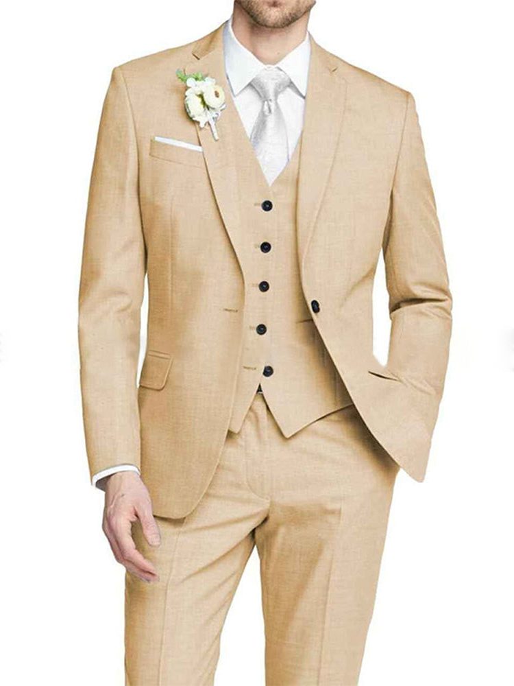 Leopold | Suit Lavender Tailored Fit Three-Piece for Men