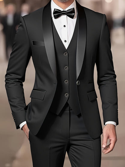 Cornelius | Three-Piece Suit Camel Slim Fit Double-Breasted for Men