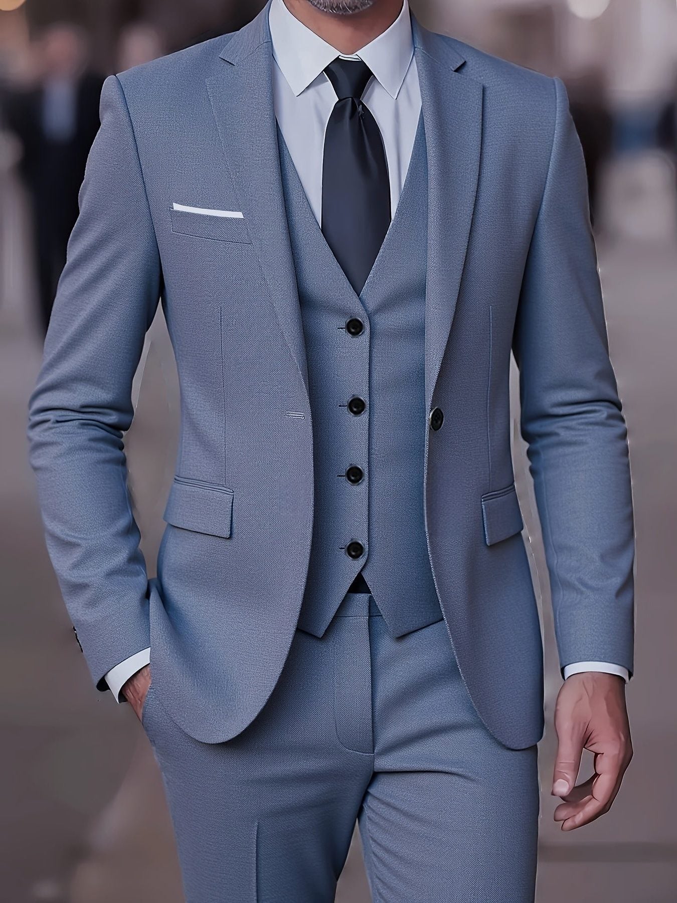 Cornelius | Three-Piece Suit Camel Slim Fit Double-Breasted for Men