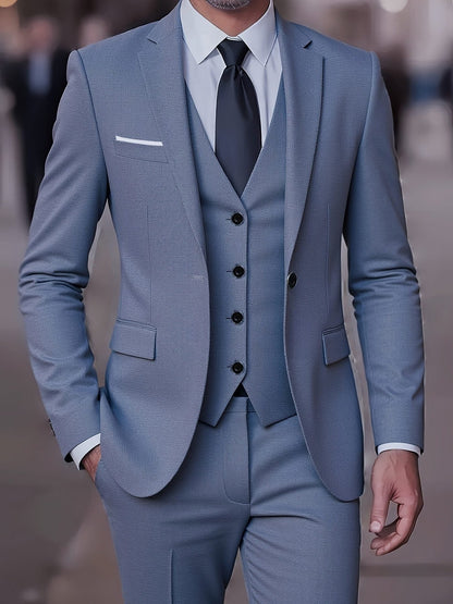 Cornelius | Three-Piece Suit Camel Slim Fit Double-Breasted for Men
