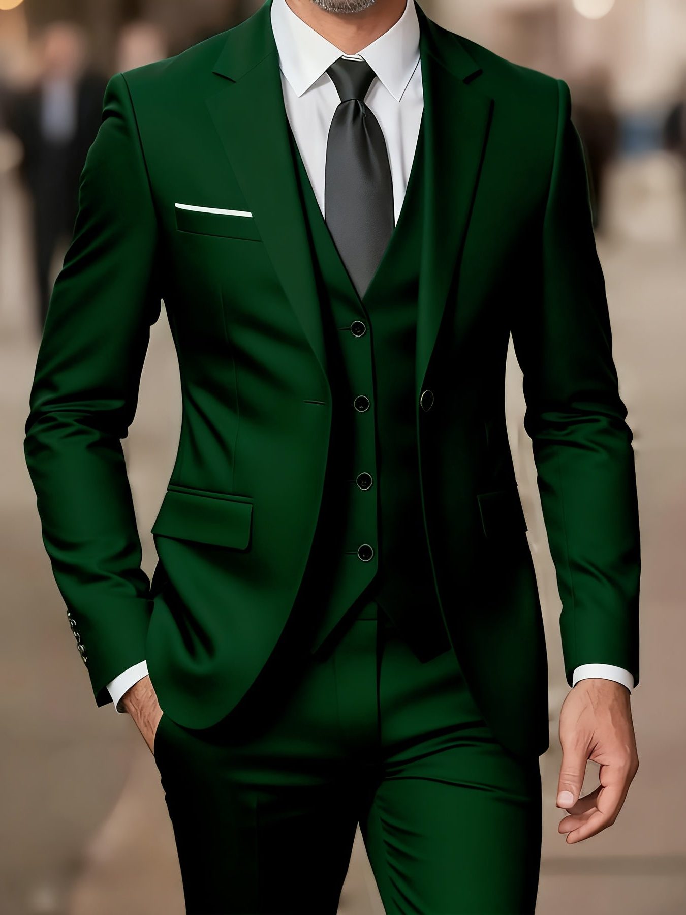 Cornelius | Three-Piece Suit Camel Slim Fit Double-Breasted for Men