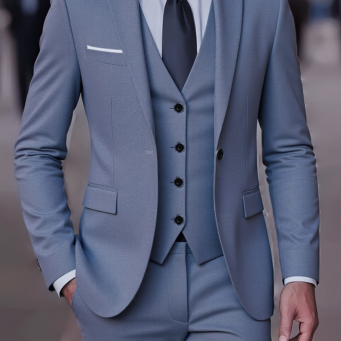 Cornelius | Three-Piece Suit Camel Slim Fit Double-Breasted for Men