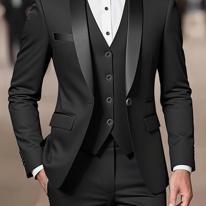 Cornelius | Three-Piece Suit Camel Slim Fit Double-Breasted for Men